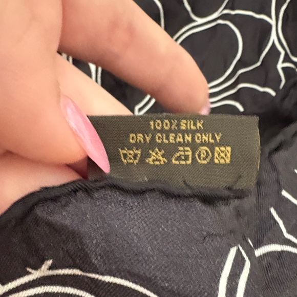 Coach Signature C Printed Silk Square Scarf - Picture 3 of 3